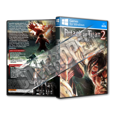 Attack on Titan 2 Pc Game Cover Tasarımı